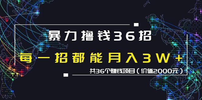 图片[2]-（1149期）暴力撸钱36招，每一招都能月入30000+共36个赚钱项目（价值2000元）-副业库