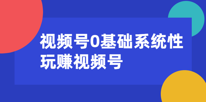 （1624期）视频号0基础系统性玩赚视频号内容运营+引流+快速变现（20节课）-副业网