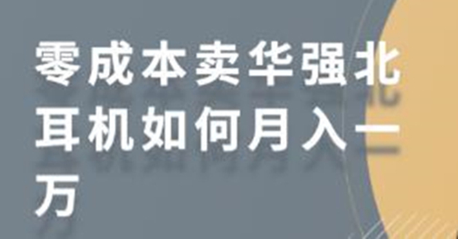 （1731期）零成本卖华强北耳机如何月入10000+，教你在小红书上卖华强北耳机-副业库