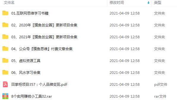 图片[2]-（1719期）《摸鱼创业圈》2021年最新合集：圈内最新项目和玩法套路，轻松月入N万-副业网