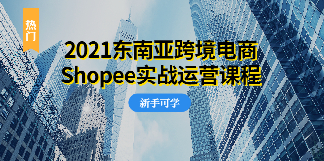 （1951期）2021东南亚跨境电商Shopee实战运营课程，0基础、0经验、0投资的副业项目-副业网