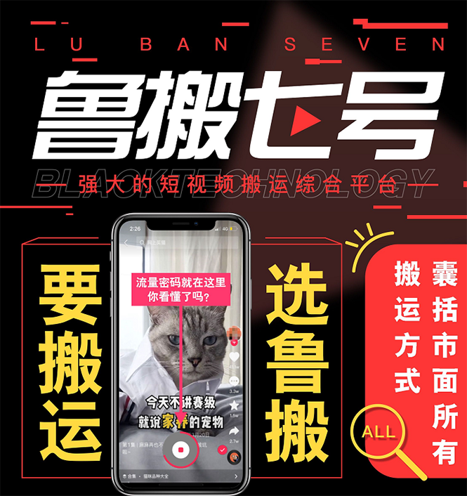 图片[2]-（2622期）最新【鲁搬7号3.0】短视频永久版搬运软件 (突破技术壁垒 碾压一切搬运神器)-副业库