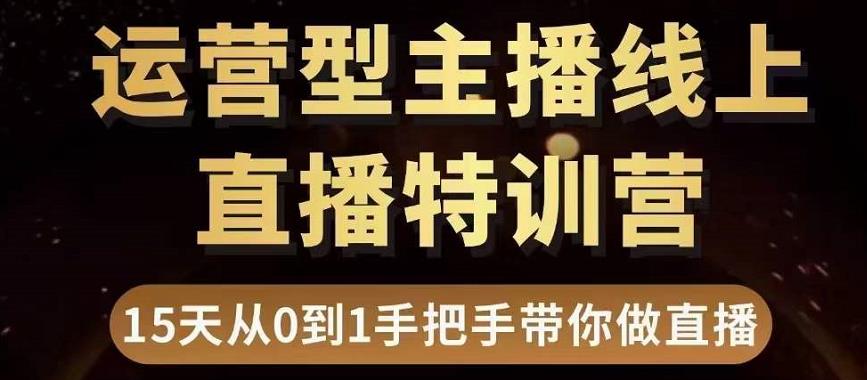 （3285期）慧哥直播电商运营型主播特训营，0基础15天手把手带你做直播带货-副业库