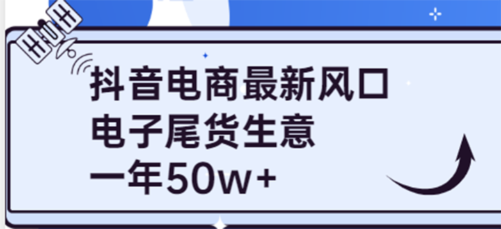 （3723期）抖音电商最新风口，利用信息差做电子尾货生意，一年50w+（7节课+货源渠道)-副业网