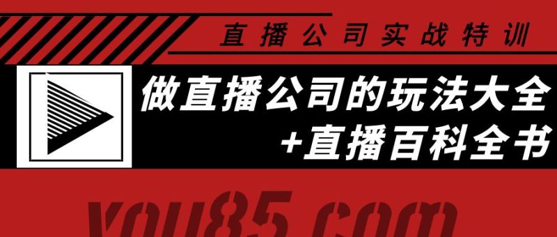 （3799期）老陈·直播公司实战特训：做直播公司的玩法大全+直播百科全书-副业网