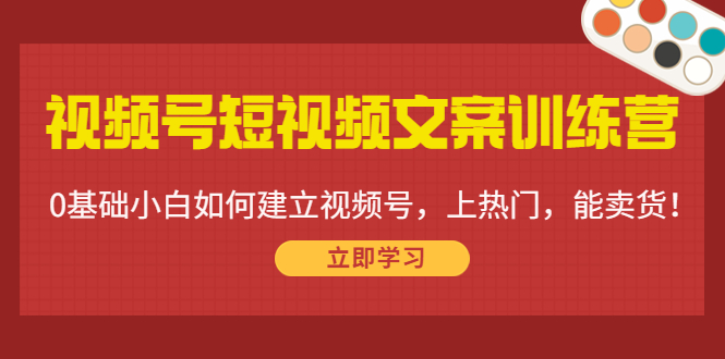 （4266期）视频号短视频文案训练营：0基础小白如何建立视频号，上热门，能卖货！-副业网