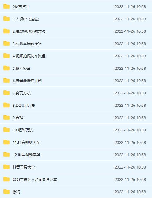 图片[2]-（4379期）抖音运营入门到精通资料工具包：你想要的这里都有，超完整！-副业库