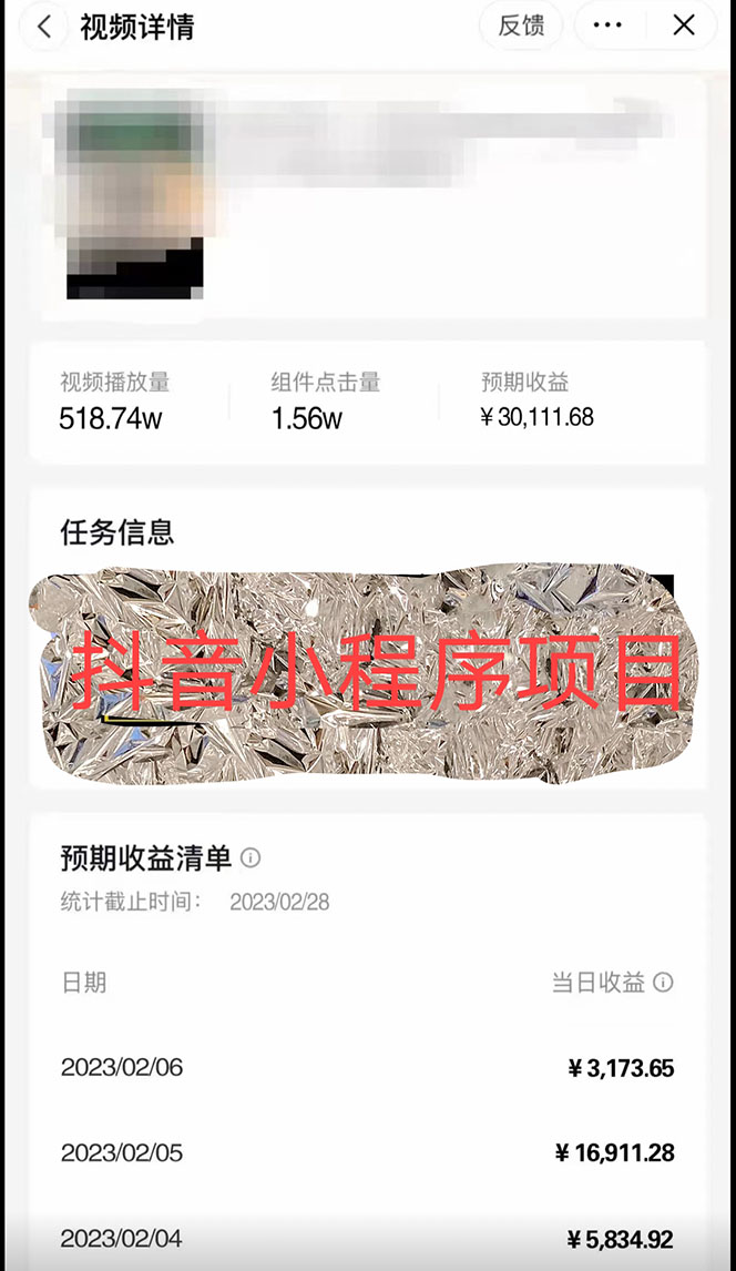 图片[3]-（4877期）2023年外面收费990的抖音小程序变现新玩法，单号轻松日入200+-副业网