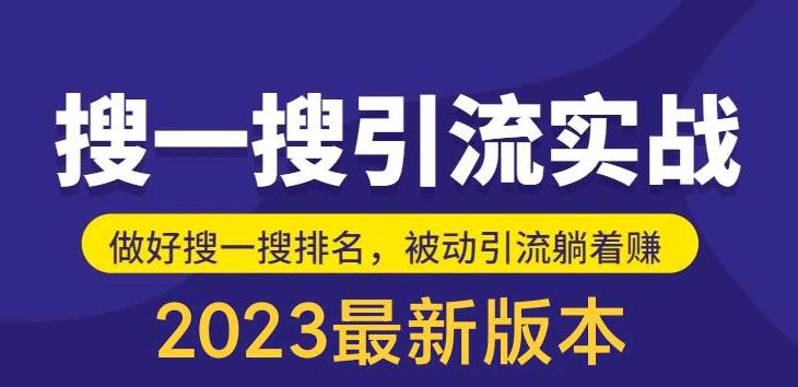 （5643期）外面收费980的最新公众号搜一搜引流实训课，日引200+-副业网