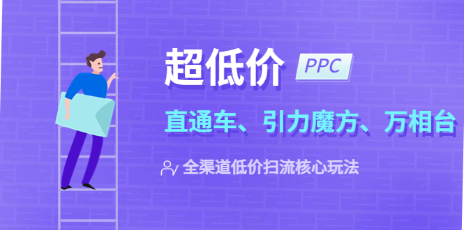 （5659期）2023超低价·ppc—“直通车、引力魔方、万相台”全渠道·低价扫流核心玩法-副业网