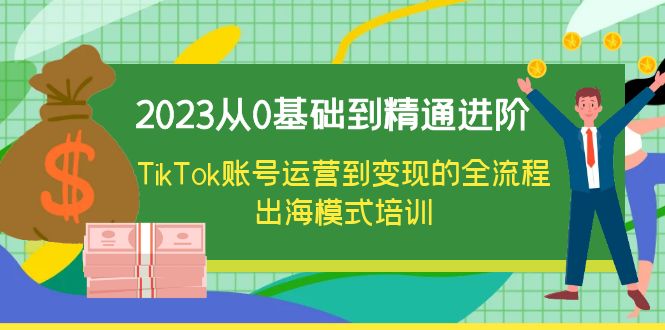 （6299期）2023从0基础到精通进阶，TikTok账号运营到变现的全流程出海模式培训-副业库