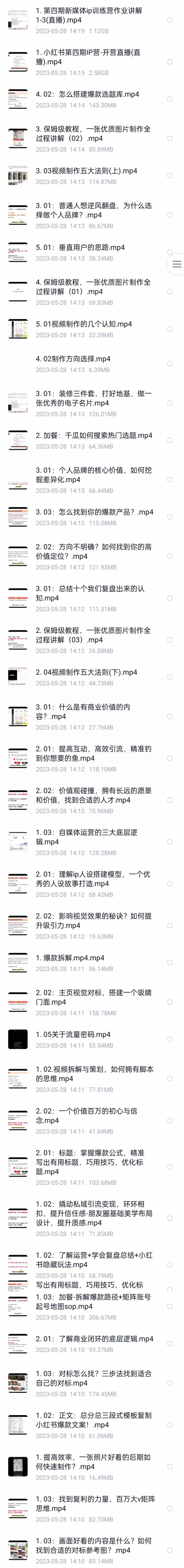 图片[2]-（7413期）自媒体-成长IP训练营【第4期】：带你从0到1跑通小红书-闭环（39节）-副业网