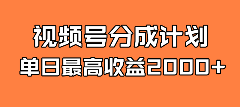 （7557期）全新蓝海 视频号掘金计划 日入2000+-副业网