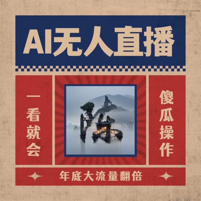 (8798期)AI无人直播一看就会,日入1000+无需真人出镜,小白迅速上手开播,下播就…-副业网