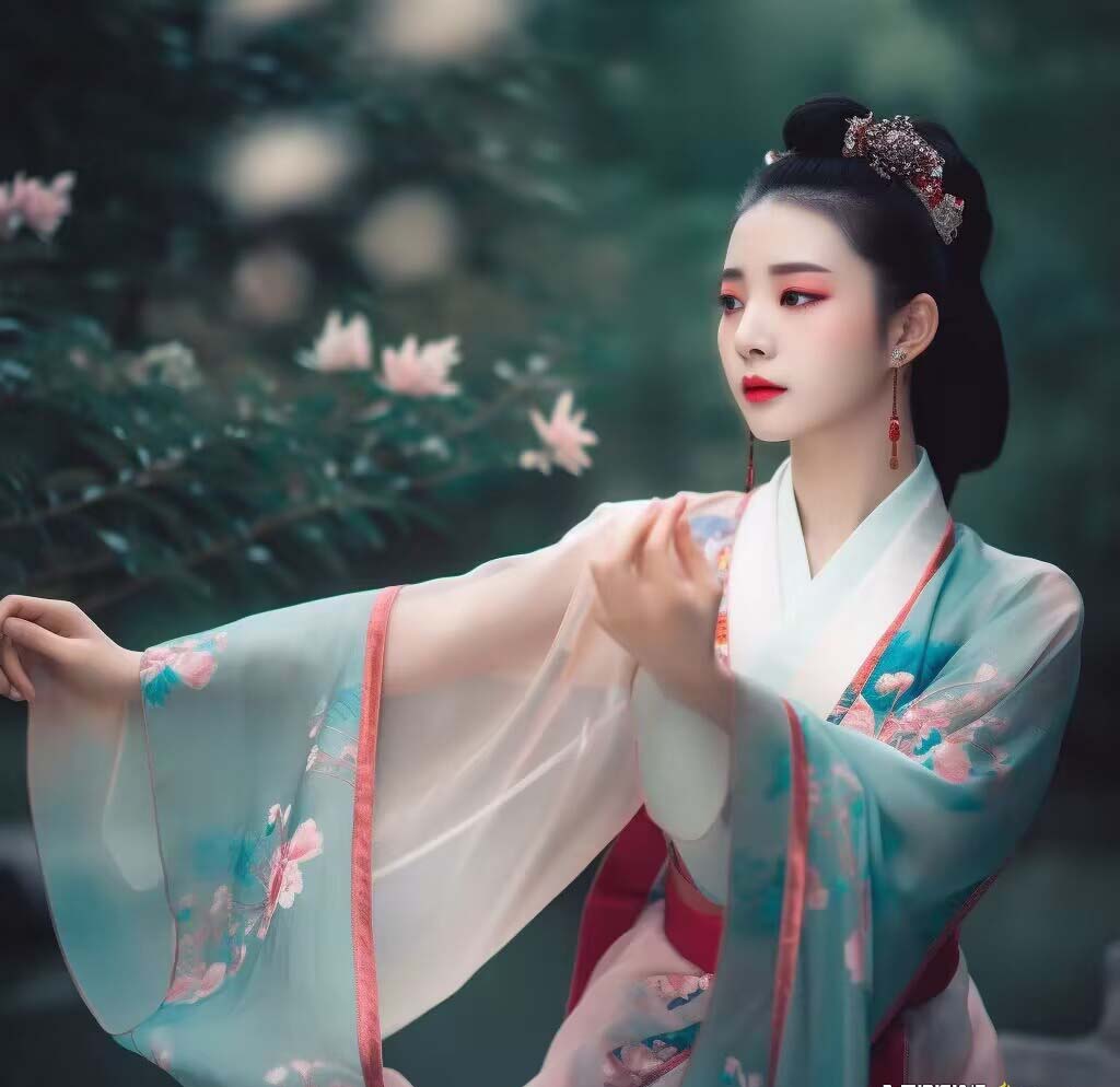 图片[3]-（8814期）Midjourney关键词-AI生成中国风古装汉服美女人像提示关键词-副业网