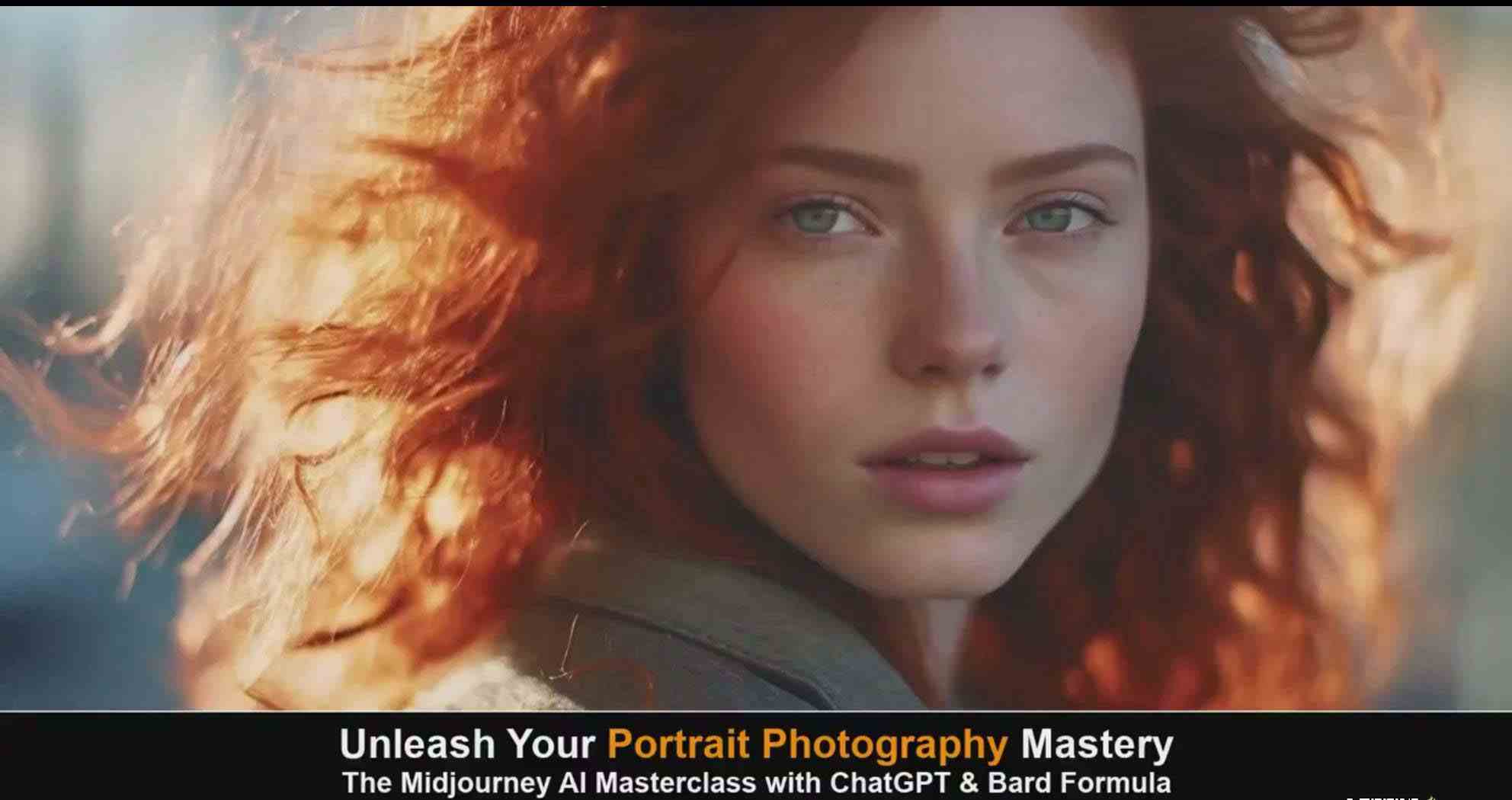 图片[3]-（9312期）Midjourney v5 ChatGPT 和 Bard AI人工智能人像摄影大师班-15节-中英字幕-副业网