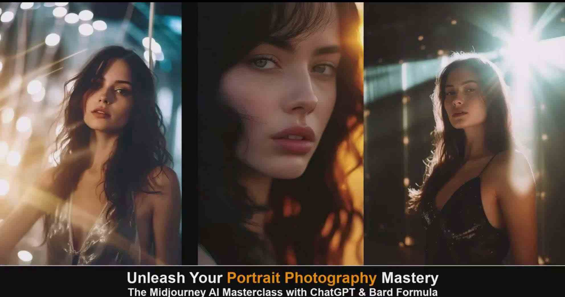 图片[6]-（9312期）Midjourney v5 ChatGPT 和 Bard AI人工智能人像摄影大师班-15节-中英字幕-副业网