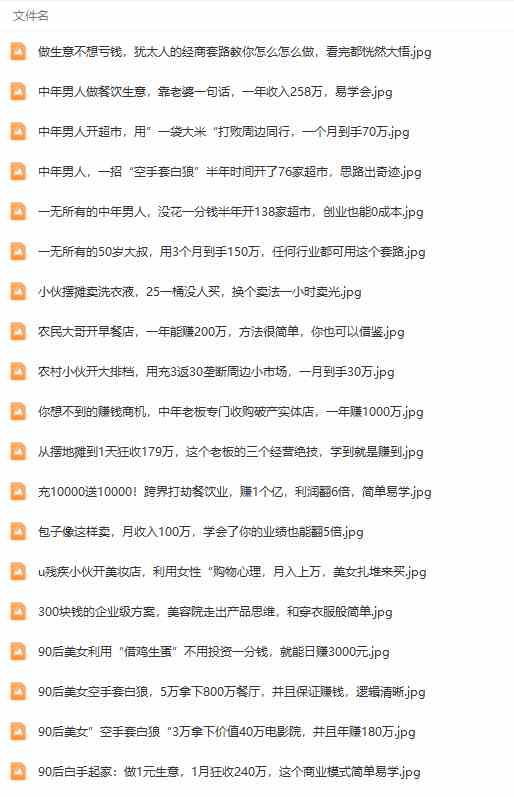 图片[7]-（9607期）真实有效391套商业模式，年入几十到几百万案例解析（电子书+视频+图文）-副业网