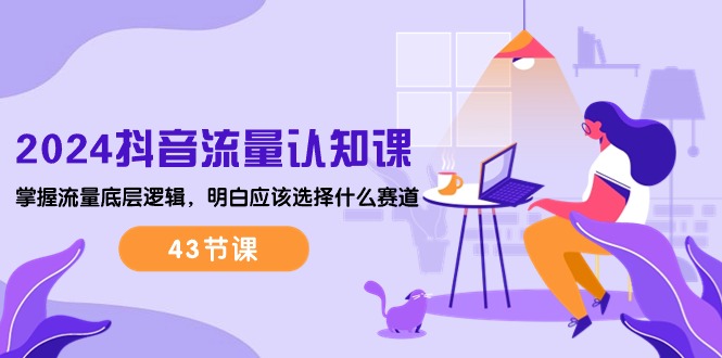 （10713期）2024抖音流量·认知课：掌握流量底层逻辑，明白应该选择什么赛道 (43节课)-副业网