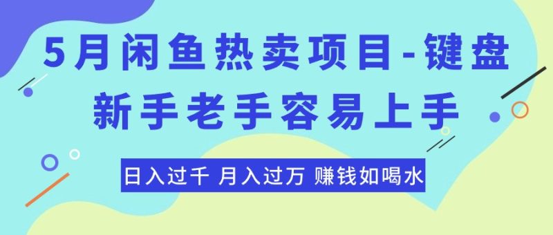 （10749期）最新闲鱼热卖项目-键盘，新手老手容易上手，日入过千，月入过万，赚钱…-副业库