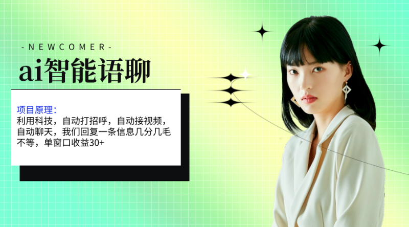 （11383期）ai智能语聊，单窗口30+单机500+，无脑干！！！-副业网