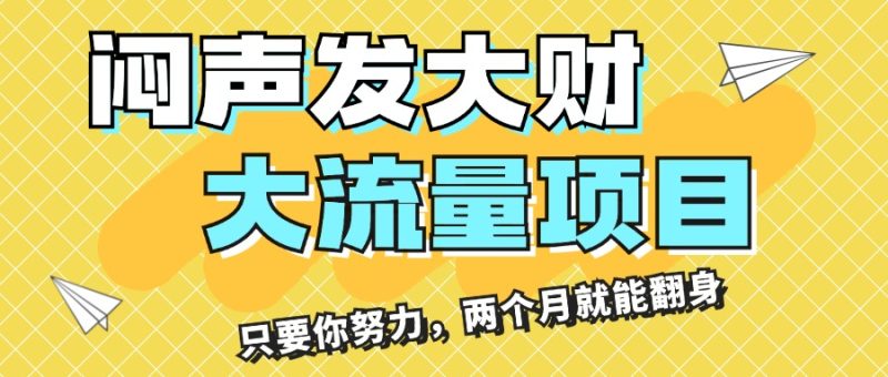 （11688期）闷声发大财，大流量项目，月收益过3万，只要你努力，两个月就能翻身-副业网