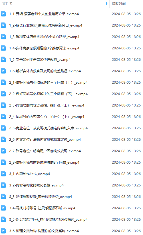 图片[2]-（11991期）实体店老板获客特训营：认知、定位、文案、矩阵、直播、AI等（72节）-副业网