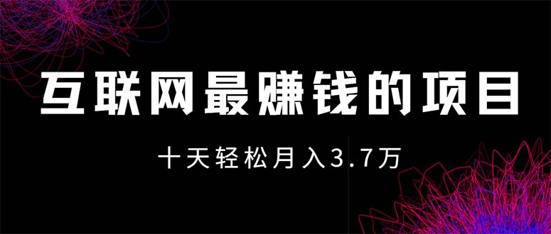 （12396期）互联网最赚钱的项目没有之一，轻松月入7万+，团队最新项目-副业网