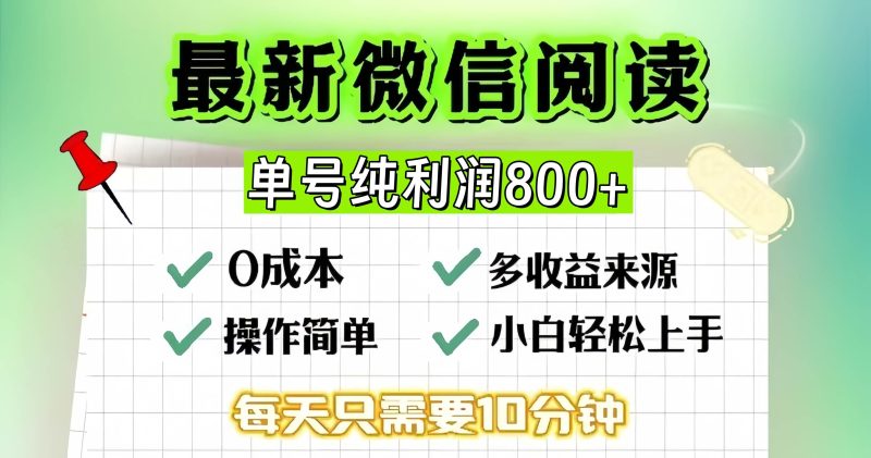 （13206期）微信自撸阅读升级玩法，只要动动手每天十分钟，单号一天800+，简单0零…-副业网