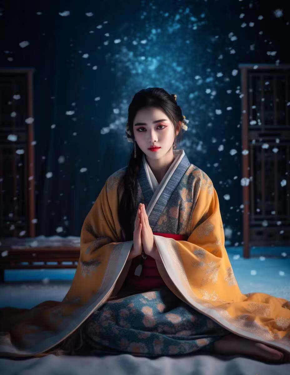 图片[5]-Midjourney关键词-AI生成中国风古装汉服美女人像提示关键词-副业网