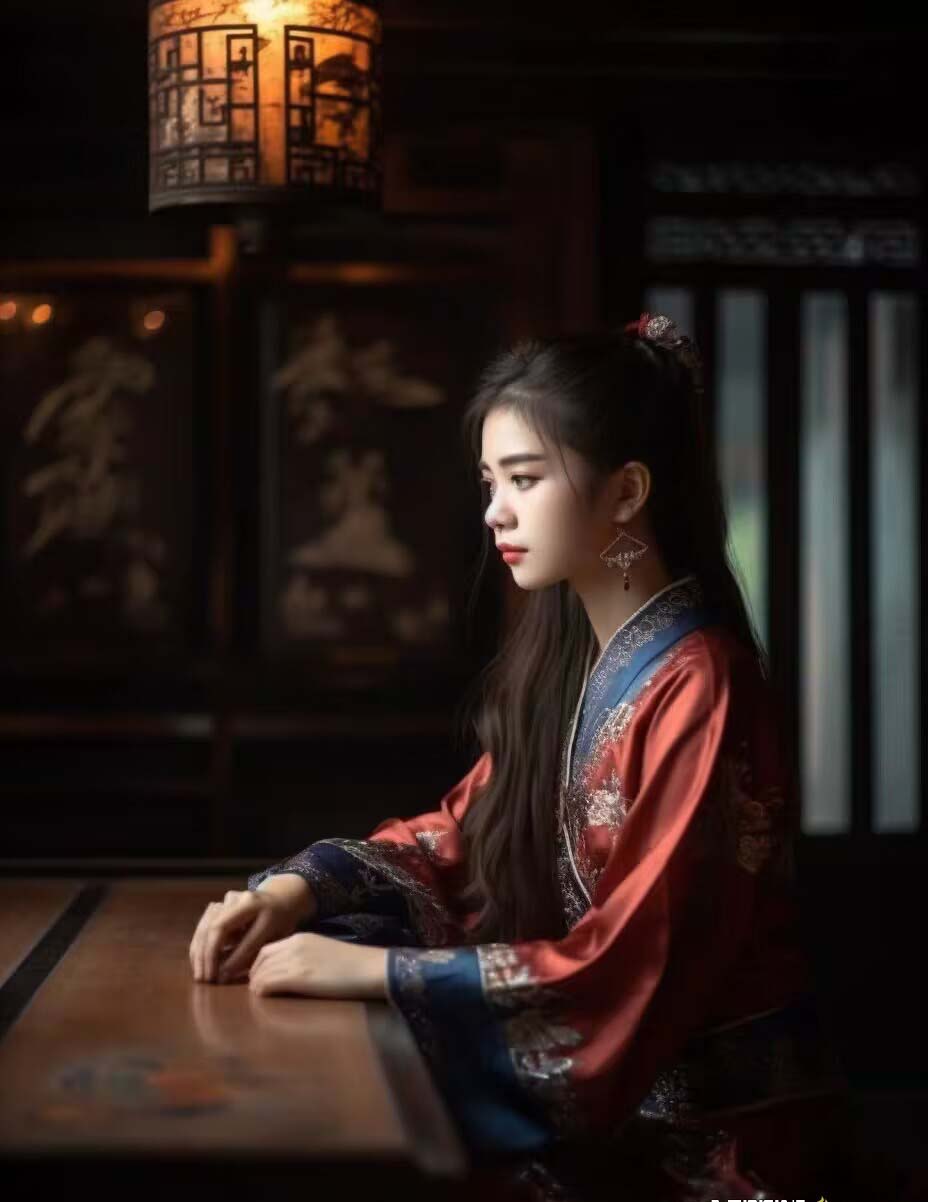 图片[7]-Midjourney关键词-AI生成中国风古装汉服美女人像提示关键词-副业网