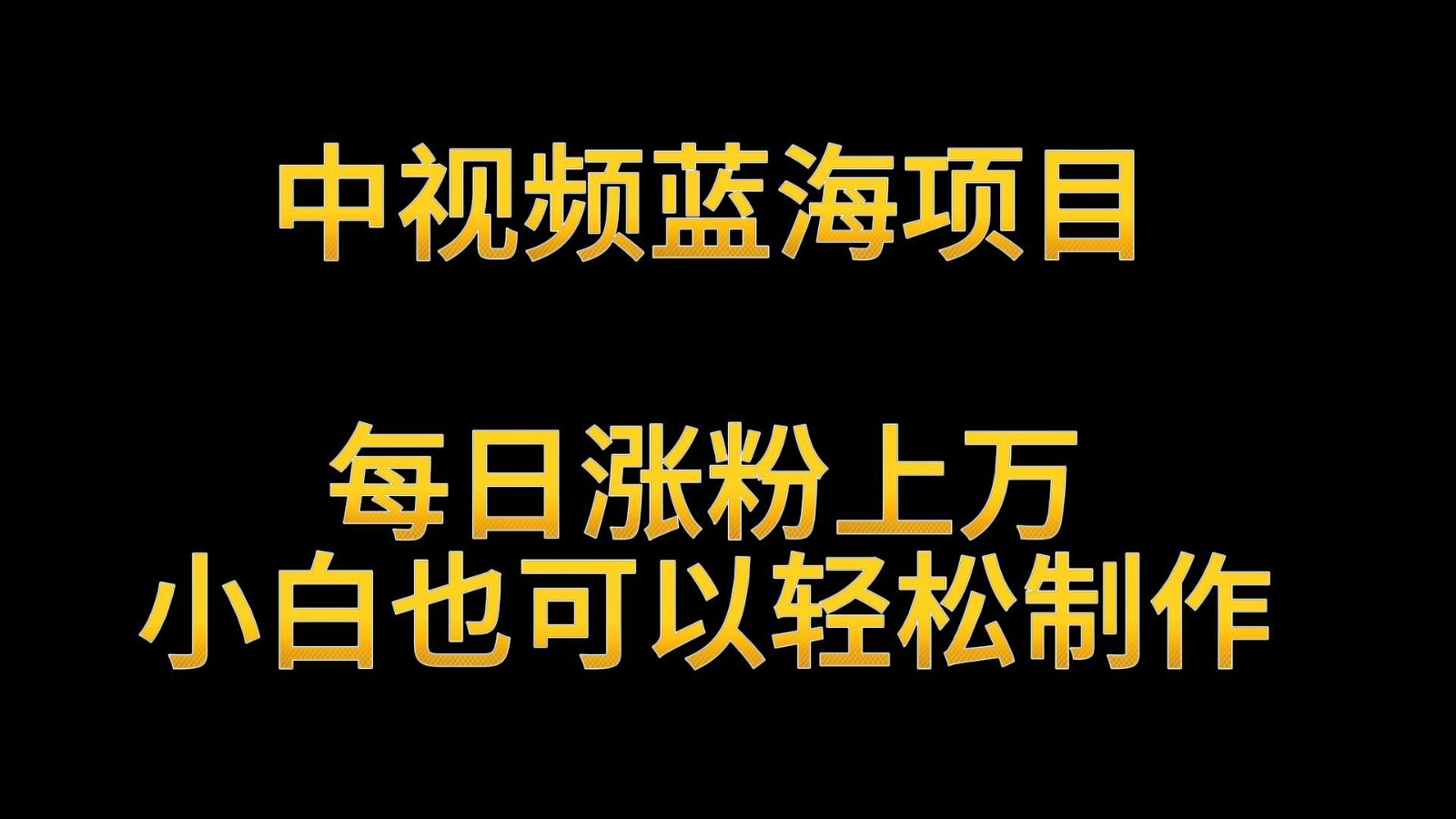 中视频蓝海项目，解读英雄人物生平，每日涨粉上万，小白也可以轻松制作，月入过万-副业网