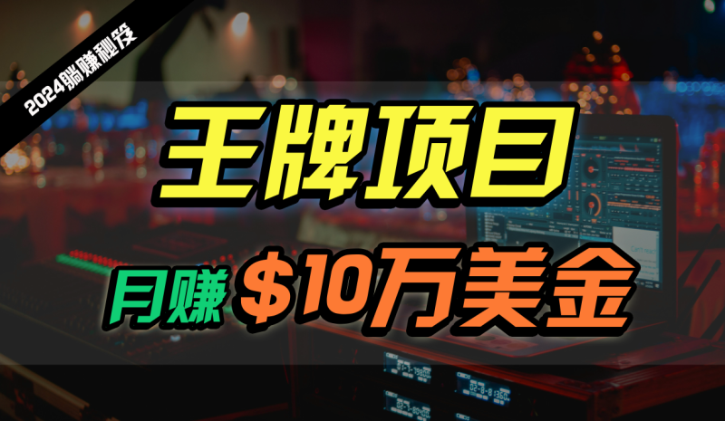王牌项目月入10W美金，2024最新国外挂机撸U项目，全程无人值守，可批量放大！-副业库