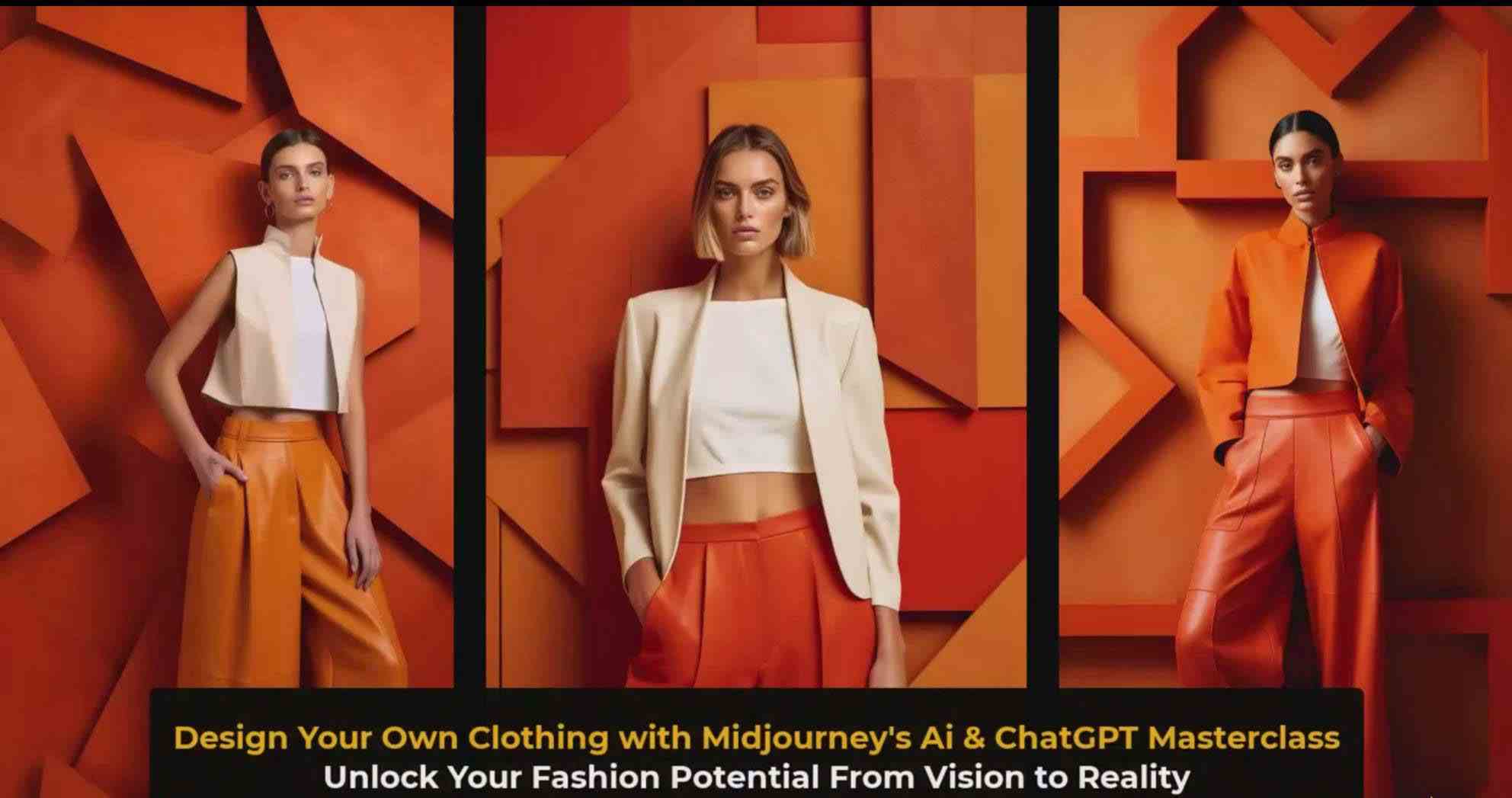 图片[5]-利用 Midjourneys Ai 人工智能设计自己的服装AI大师班-10节课-中英字幕-副业网