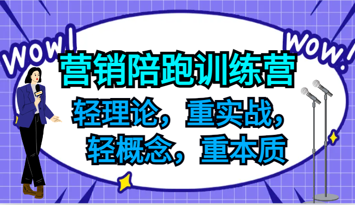营销陪跑训练营，轻理论，重实战，轻概念，重本质，适合中小企业和初创企业的老板-副业网