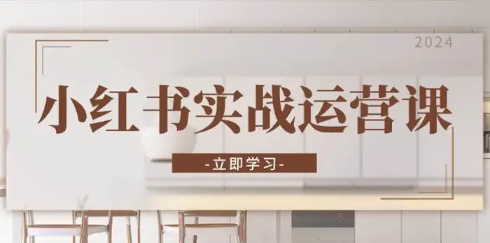 小红书实战运营课：从开通店铺到直播话术，打造爆款笔记与高效直播-副业库