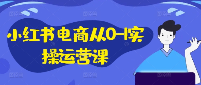 小红书电商从0-1实操运营课，小红书手机实操小红书/IP和私域课/小红书电商电脑实操板块等-副业网