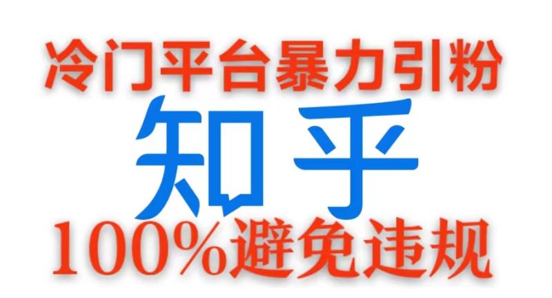 冷门平台暴力引流，日引100+创业粉，0成本100%避免违规的玩法-副业网