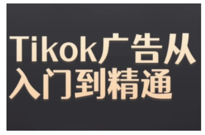 Tiktok Ads实操教程，Tiktok广告从入门到精通-副业库