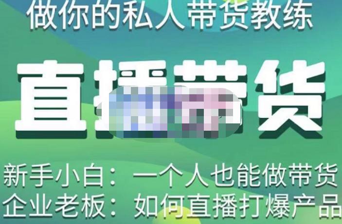 硬核传媒·直播带货（私人教练），实操实战教学，通俗易懂，学完后新手小白一个人也能做带货-副业库