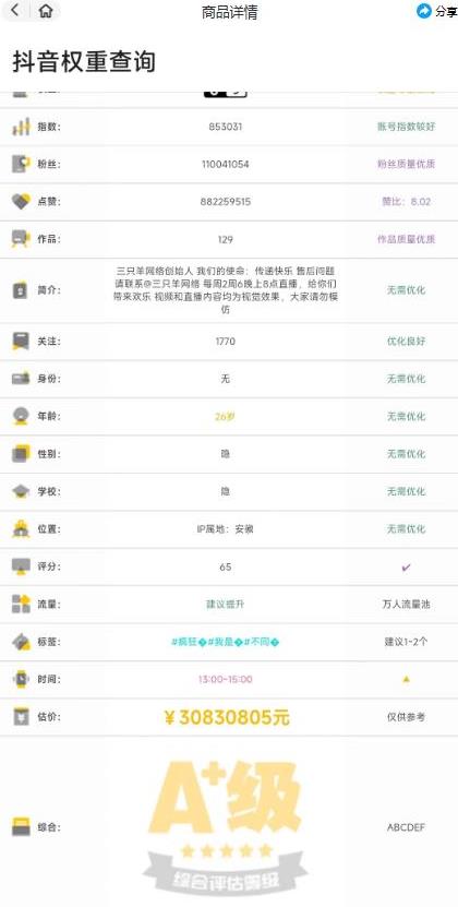 图片[2]-外面收费288的安卓版抖音权重查询工具，直播必备礼物收割机【软件+详细教程】-副业网