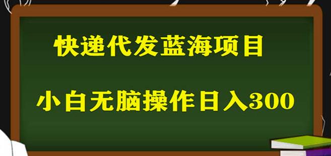 2023最新蓝海快递代发项目，小白零成本照抄也能日入300+-副业网