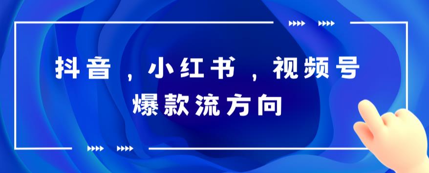 抖音，小红书，视频号爆款流视频制作，简单制作掌握流量密码-副业库