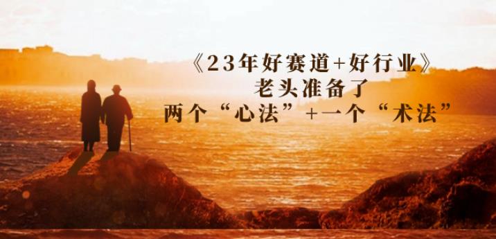 某收费文章《23年好赛道+好行业》老头准备了两个“心法”+一个“术法”-副业网
