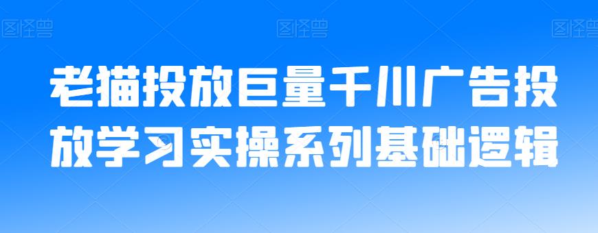老猫投放巨量千川广告投放学习实操系列基础逻辑-副业网