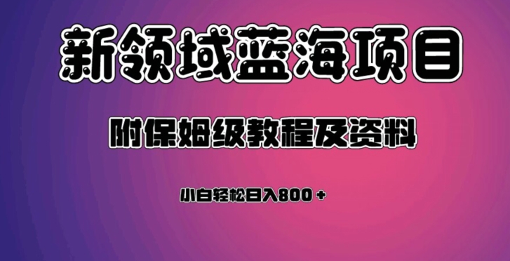虚拟资源蓝海领域新项目，轻松日入800＋，附保姆级教程及资料-副业库