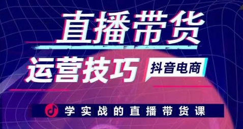直播带货运营技巧，学实战的直播带货课-副业库