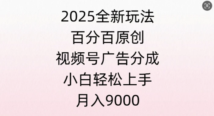 视频号创作者分成计划之情感赛道，多平台发布，多份收益-副业网