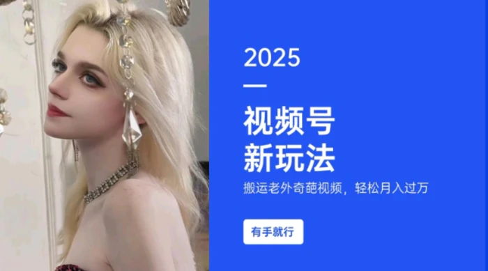 搬运老外奇葩视频，撸视频号分成计划收益，每天只需一小时，新手小白轻松月入过W-副业库