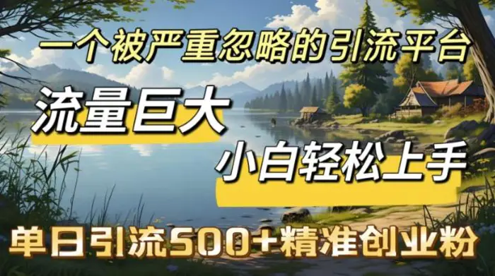 QQ引流创业粉，流量巨大，小白轻松上手，单日引流500-副业网